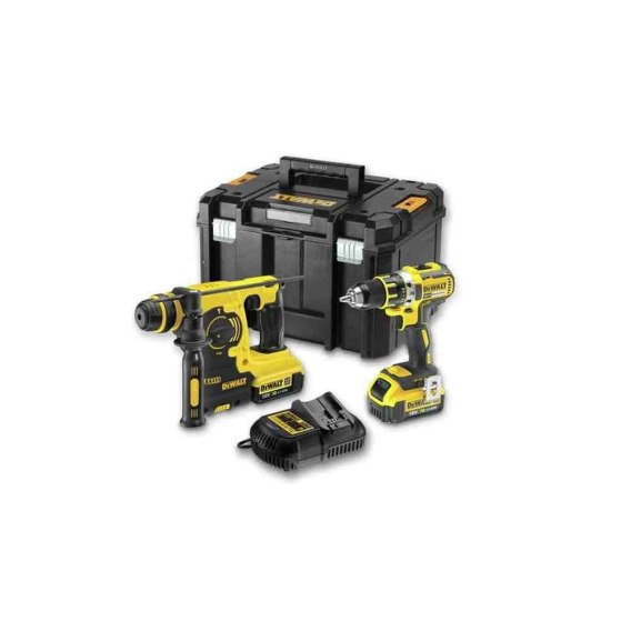 Dewalt Zestaw Combo 18V Wkrętarka Dcd790 Młotowiertarka Dch253 2 X 4